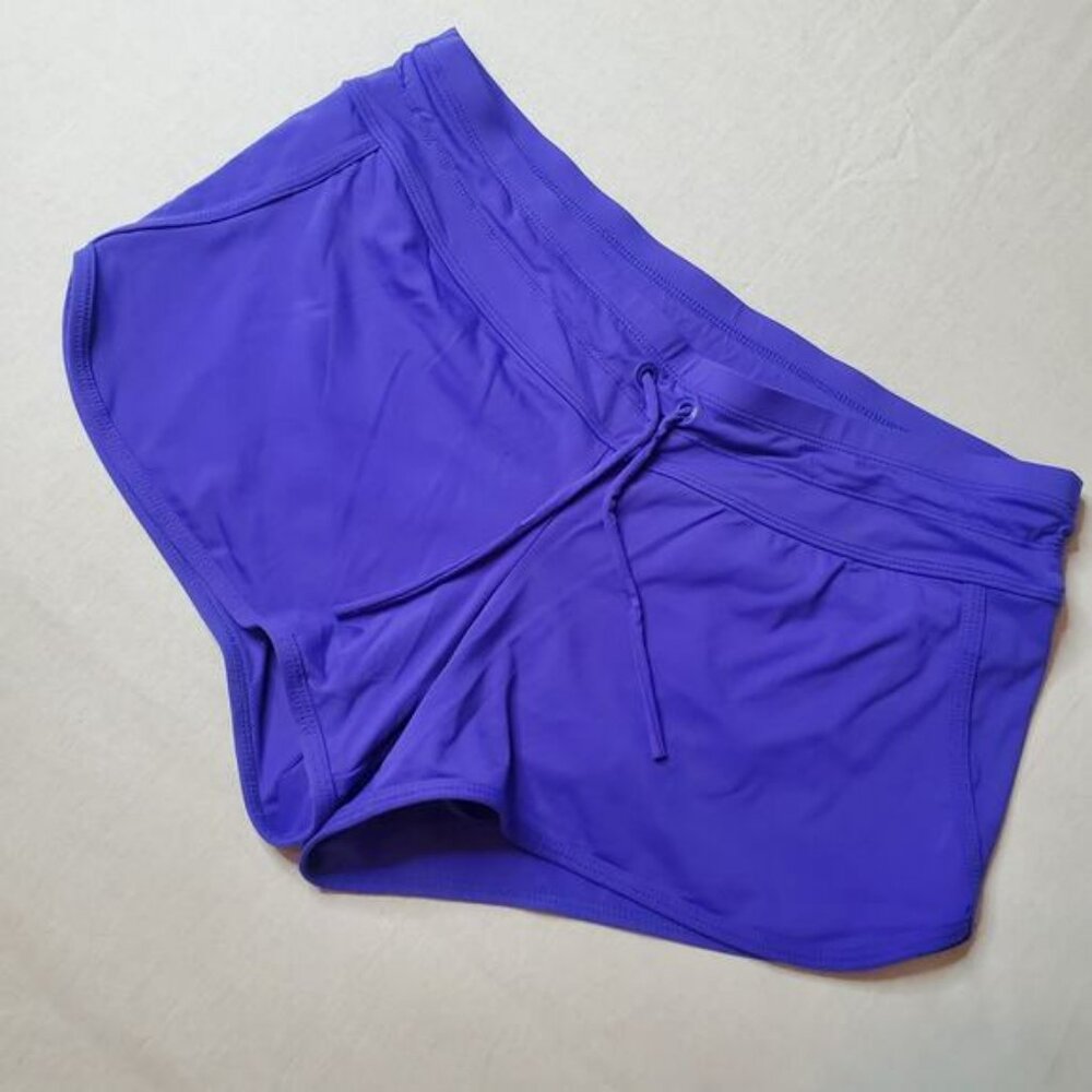 Athleta Women's Size M Kata Swim Shorts Purple 983914